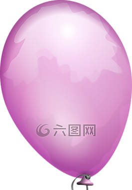 氣球,紫色,有光澤