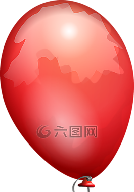 氣球,紅色,有光澤