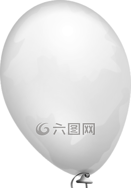 氣球,白,有光澤
