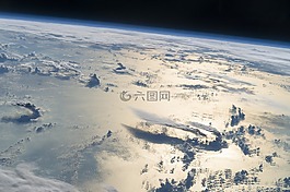 cloudscape的,地球,空間