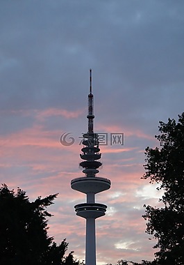 漢堡,電視塔,天空