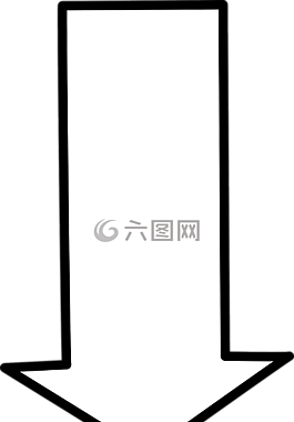 箭頭,向下,跡象