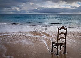 海灘,海,砂