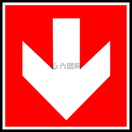 箭頭,方向,向下