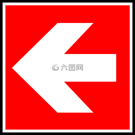 箭頭,方向,左