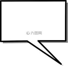 講話,盒,矩形