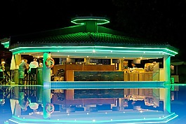 酒店,池,酒吧