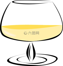 科涅克白兰地,玻璃,玻璃