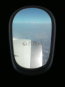飞机,窗口,飞行