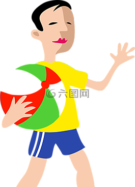 球,男孩,儿童