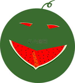 西瓜,臉,水果