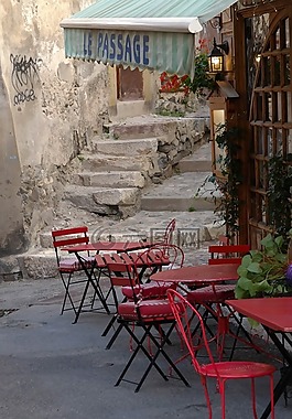 法國(guó),咖啡館,老