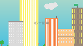 结构,建筑物,卡通