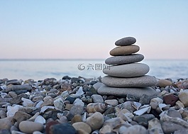 石,平衡,自然