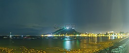 碼頭,大海,山