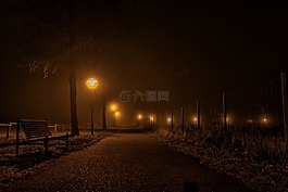 夜,晚上,云