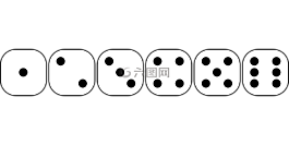 骰子,游戏,六