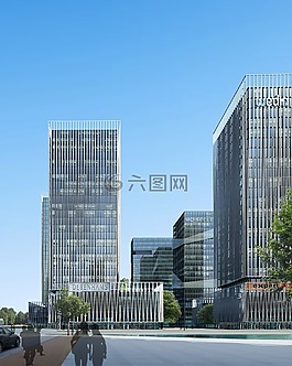 辦公大樓,別墅,呈現(xiàn)