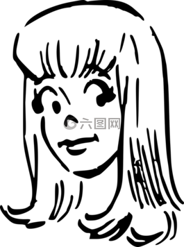 女性,女孩,頭