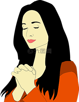 女性,女孩,神