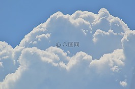 積云,天空,白