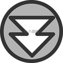 箭頭,雙,向下