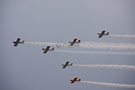 航展,空氣中,航班