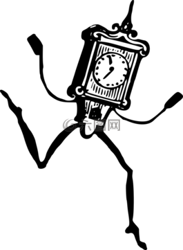 動(dòng)畫(huà),字符,時(shí)鐘