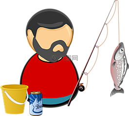 釣魚,誘餌,啤酒