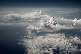 藍色,云,天空