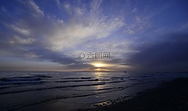 晚霞,海邊,風(fēng)