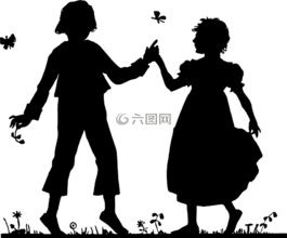 古董,男孩,蝴蝶