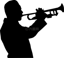 號角,男子,音樂