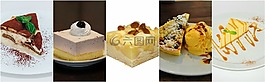 甜點(diǎn),蛋糕,拼貼畫