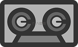 盒式磁带,图标,符号