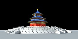 天堂,廟,中國