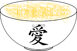 碗,日本,愛