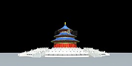 天堂,廟,中國
