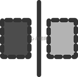 鏡像,盒,單獨
