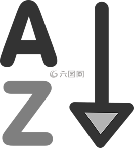 排序,增加,按字母順序