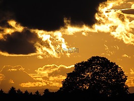 abendstimmung,云,日落