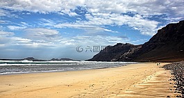 海灘,蘭薩羅特島,海岸