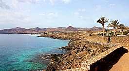 海灘,蘭薩羅特島,海岸