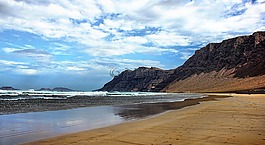 海灘,蘭薩羅特島,海岸