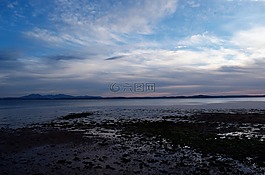 景觀,山,海