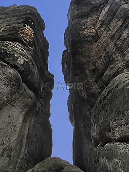 巖,易北河砂巖山,撒克遜瑞士