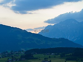 景观,山,奥地利