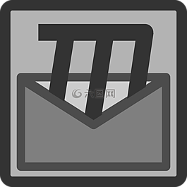 郵件,信封,灰色
