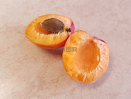 杏,水果,橙色