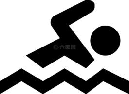 游泳,體育,水